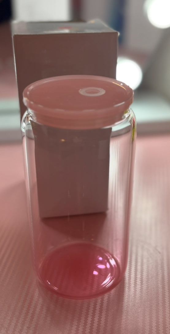 Half Colored Glass Cups