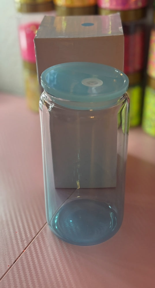 Half Colored Glass Cups