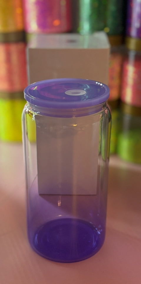 Half Colored Glass Cups